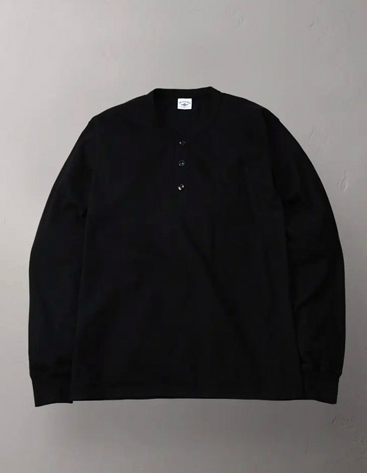 ヘンリーネック ロングスリーブTシャツ