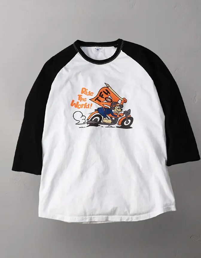 ラグラン 七分袖Tシャツ - 旅人 -