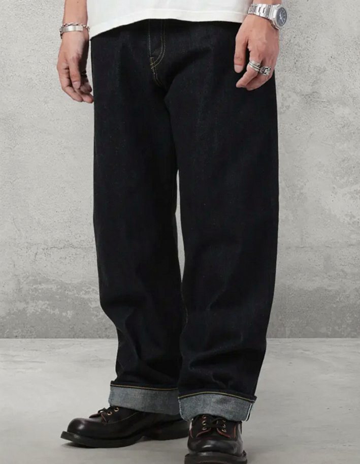 12.5oz ジーンズ TM-D211（左綾ジンバブエコットン ワイドストレート）